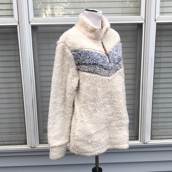 Weatherproof 1/4 Zip Fuzzy Pullover Jacket Top size Medium - Picture 10 of 14